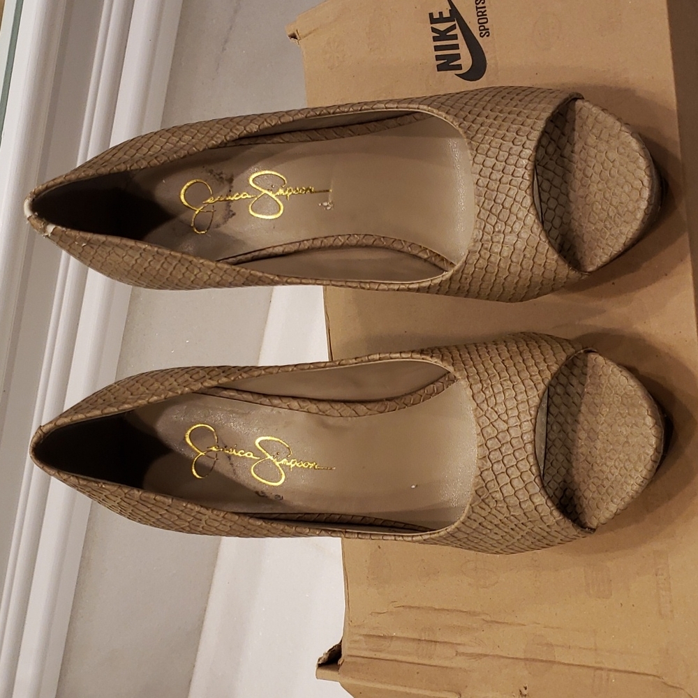 Jessica Simpson peep toe wedge